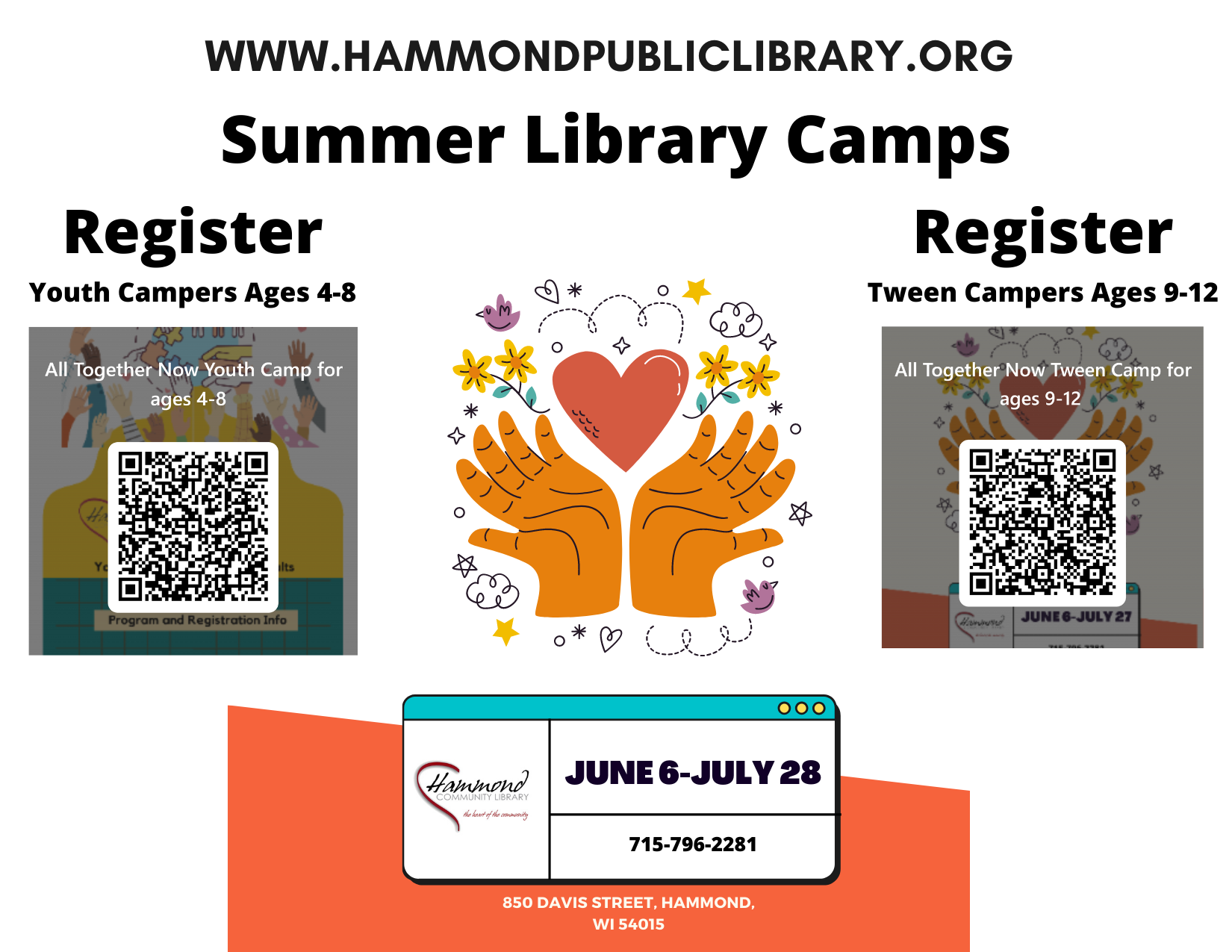 Summer Library Camps are BACK!