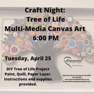 Tree of Life Multi Media Canvas Art, April 25 at 6:00 PM