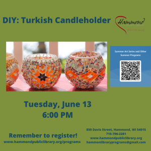 Craft Night: Turkish Mosiac Candleholder 