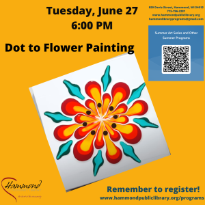 Craft Night: Dot to Flower Painting