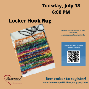 Craft Night: Locker Hook Rug