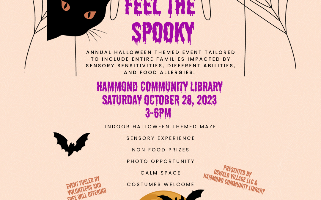 Feel the Spooky, October 28 from 3-6 PM