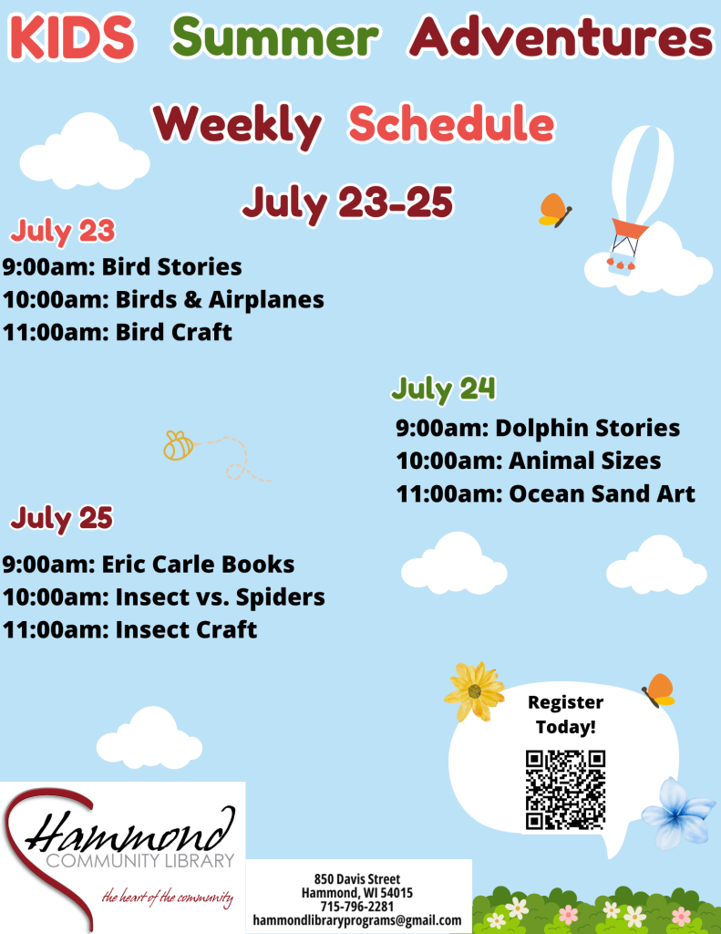 Week Eight of Summer Adventures, July 23-25