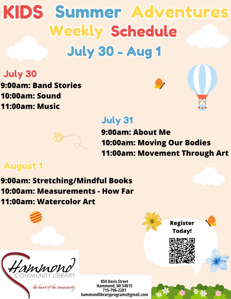 Week Nine of Summer Adventures, July 30-August 1